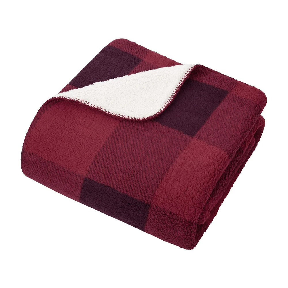 hometrends Reversible Sherpa Throw