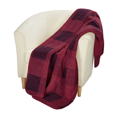 hometrends Reversible Sherpa Throw