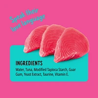 BONKERS Licky Tubes, Wet Tasty Tuna Flavored Cat Treats, 4 Tubes, Licky Tubes Wet Cat Treats Tuna Recipe 4 Pack