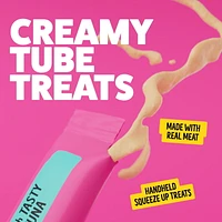 BONKERS Licky Tubes, Wet Tasty Tuna Flavored Cat Treats, 4 Tubes, Licky Tubes Wet Cat Treats Tuna Recipe 4 Pack