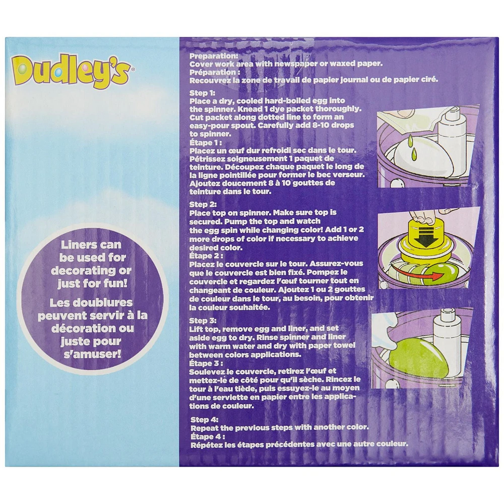Kit de teinture pour oeufs Dudley's Kaleidoscope, oeufs de Pâques, décoration