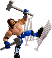 WWE Knuckle Crunchers AJ Styles Action Figure & Accessories, Bone-Crunching Movement, 3.25-inch