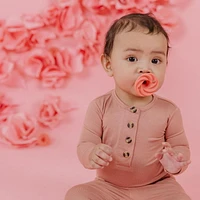 Doddle & Co - Bébé, nourrisson - Sucette en silicone Holland Pop - Étape 1 - Forme naturelle - Paquet de 2 - Gâteau fard à joues / Smash