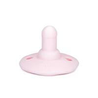 Doddle & Co - Bébé, nourrisson - Sucette en silicone Holland Pop - Étape 1 - Forme naturelle - Paquet de 2 - Gâteau fard à joues / Smash