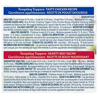 Blue Buffalo Tempting Toppers Grain Free Natural Wet Dog Food Topper Variety Pack, Chicken Dinner & Beef Recipe, 12 x 85g, BLUE Tempting Toppers Bf/Chkn 12ct Variety Pack