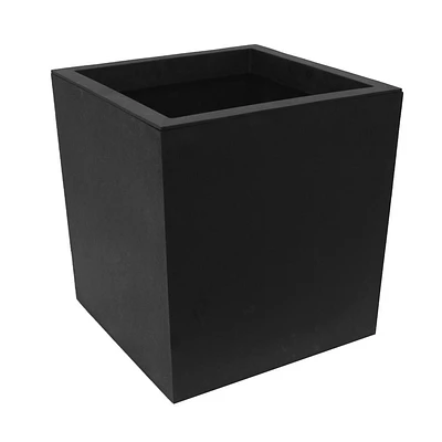 Tierra Verde 14" x 14" Citadel Square Planter In Slate, Made from recycled materials