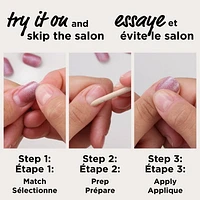 Faux ongles à coller Salon Effects Perfect Press Ons, Manucure sans danger, Faciles à appliquer Manucure sans danger