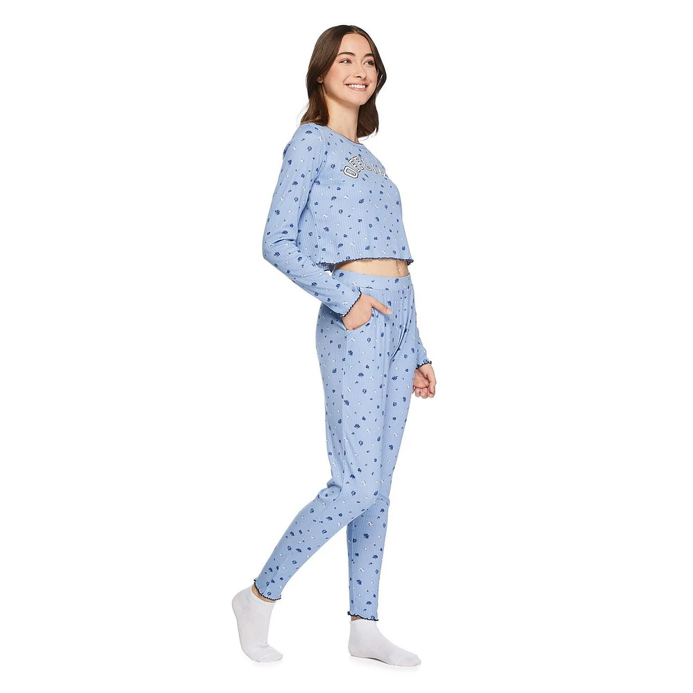 No Boundaries Women's Pajamas 2-Piece Set