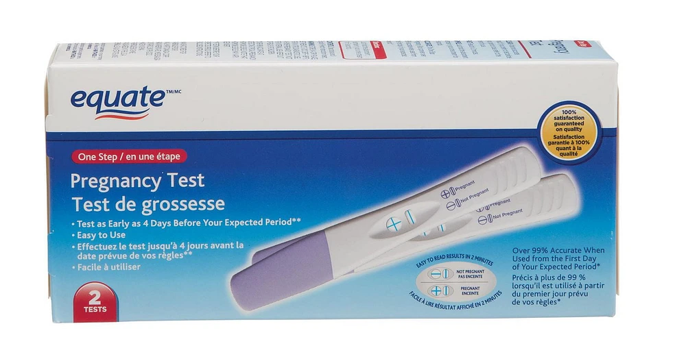 Equate One Step Pregnancy Test