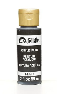 Folkart Acrylic Craft Paint 2 oz Pure Black, FolkArt Acrylic Craft Paint