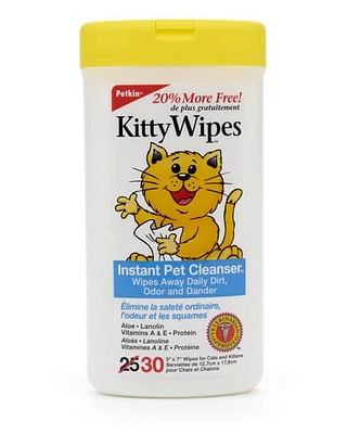 Petkin Kittywipes - 30ct