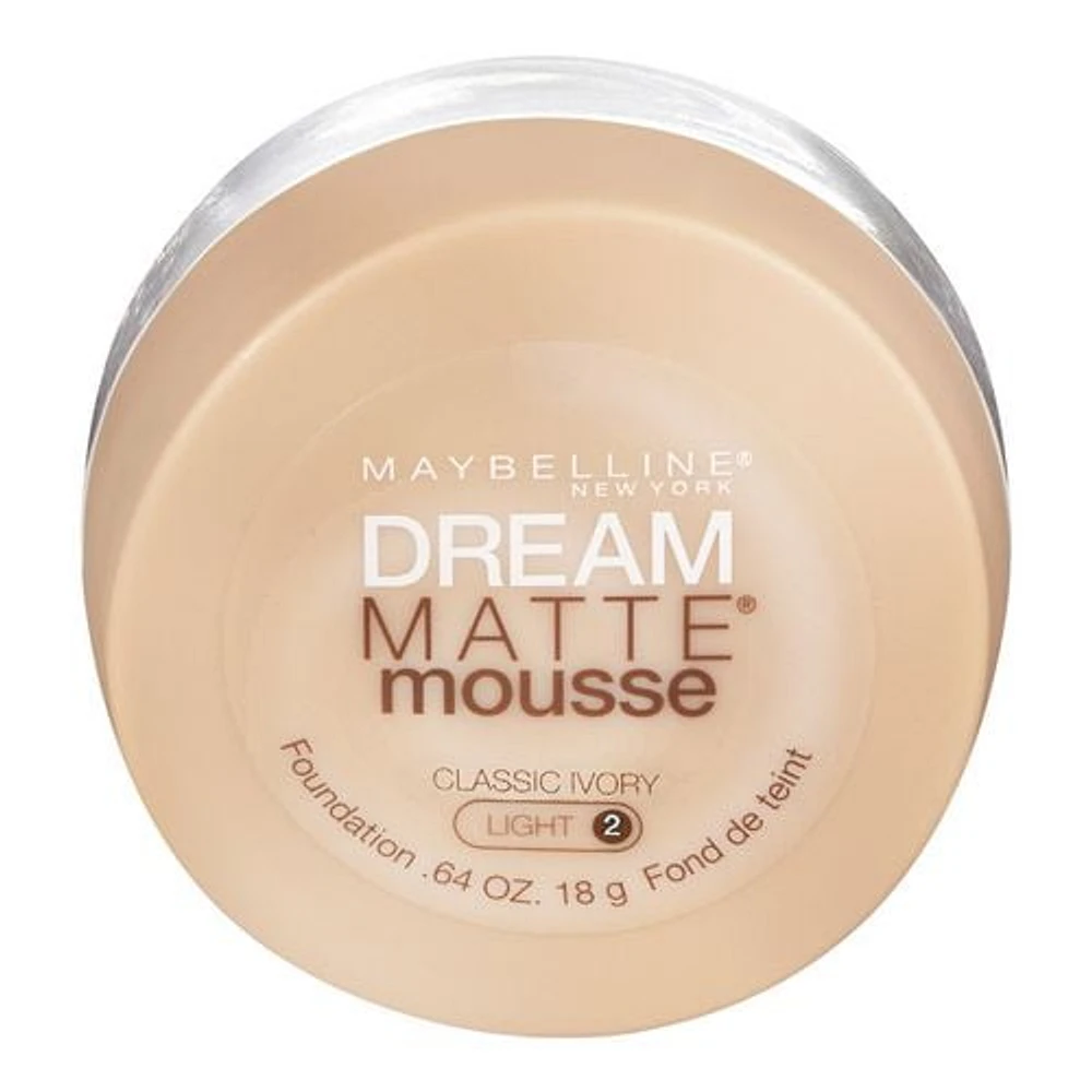 Maybelline New York Dream Matte®, Mousse Foundation, 18 gr