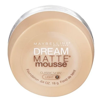 Maybelline New York Dream Matte®, Mousse Foundation, 18 gr