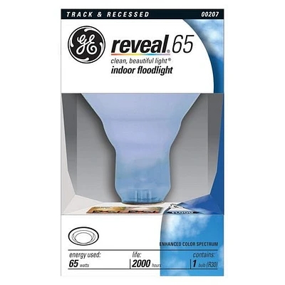 GE 65W Reveal Indoor Floodlight Bulb, 1pk