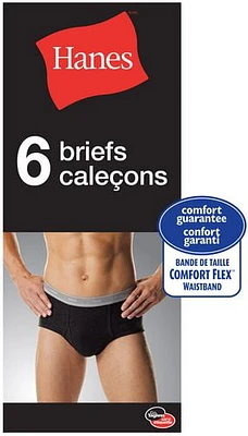 Hanes Men's 6-Pack Brief, Sizes S-3XL