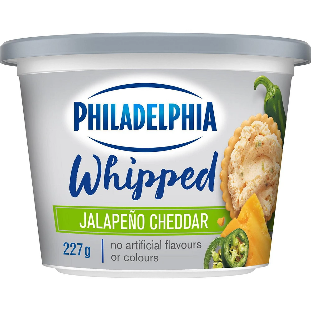 Philadelphia Whipped Jalapeno Cheddar Cream Cheese Product, 227g