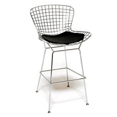 Nicer Furniture Black Bertoia Bar Stool