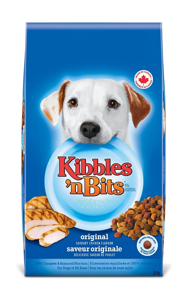 Kibbles 'n Bits Original Chicken Flavour Dog Food 18.1kg