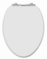 TopSeat TinyHiney Elongated Child and Adult 2 in 1. Gentle Lid Closure Chrome Hinge Toilet Seat