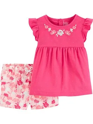 Child Of Mine By Carter's Child Of Mine Made By Carter's Toddler Girls 2Pc Set - Floral Pink 4T
