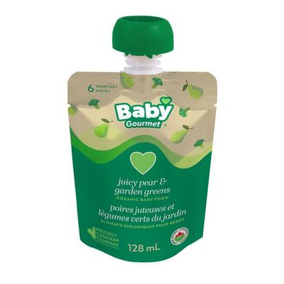 Baby Gourmet Foods Inc Baby Gourmet Juicy Pear & Garden Greens Organic Baby Food Puree
