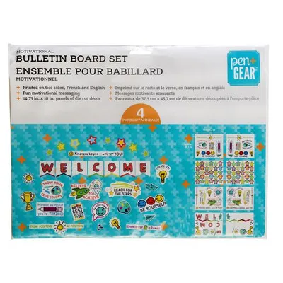 Pen + Gear Motivational Bulletin Board Set Multi-Colored None