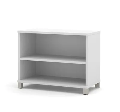 Bestar Pro-Linea 2-Shelf Bookcase White