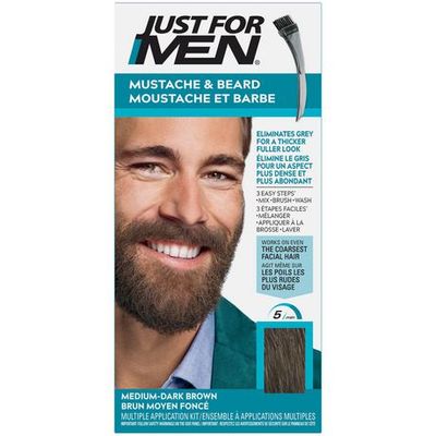Just For Men Mustache And Beard Medium-Dark Brown Haircolour M-40 Medium Dark-Brown