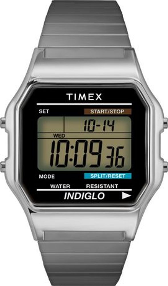 Timex Classic Digital Expansion Band Watch Silver O/S | Metropolis at  Metrotown