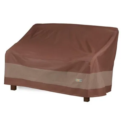Duck Covers Ultimate 61"W Bench Cover Mocha Cappuccino