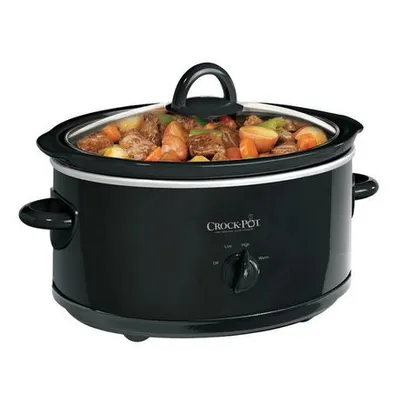 Crock Pot SCV700-B 7 Quart Black Oval Slow Cooker by Crock-Pot