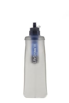 LifeStraw Go Stainless Steel Medium Blue insulated drinking bottle with  filter