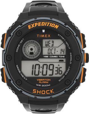 Timex Expedition Vibe Shock Resin Strap Watch Black O/S | Metropolis at  Metrotown