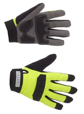 Forcefield Men's High-Visibility Precision Fit Gloves Lime L