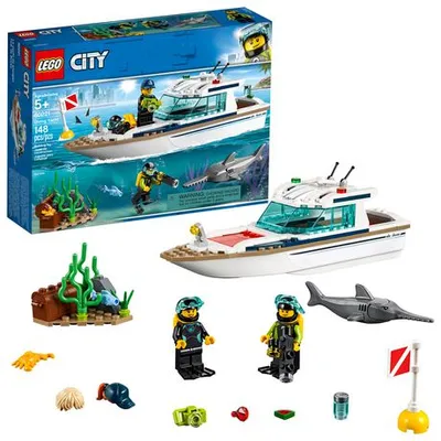 Lego City Great Vehicles Diving Yacht 60221 Multi