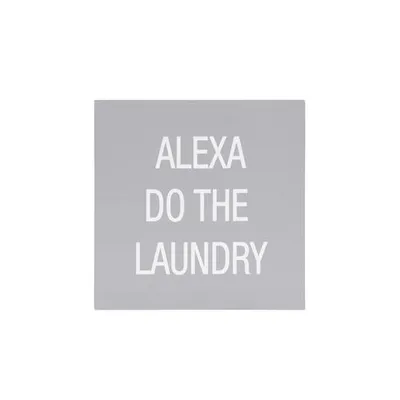 Uniek Alexa Do The Laundry Box Top Art Multi Other