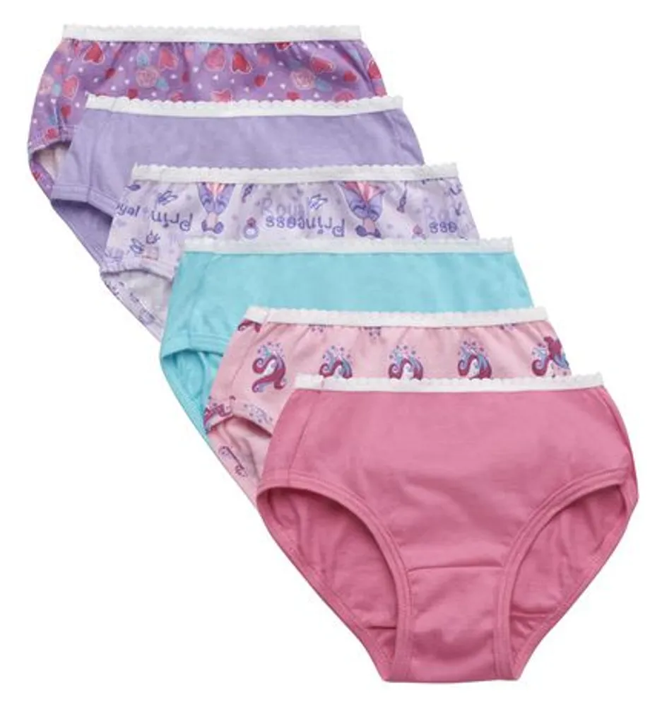 Hanes Girls Brief Underwear, 10 Pack Panties, Sizes 4 -16