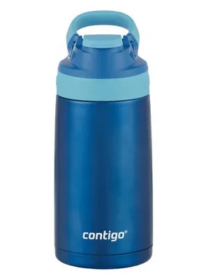 Contigo Kid's 14 Oz Autospout Straw Water Bottle - Blue Raspberry