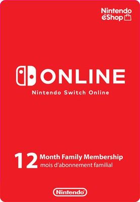 Nintendo Switch Online - 12-Month Family Membership [Download]