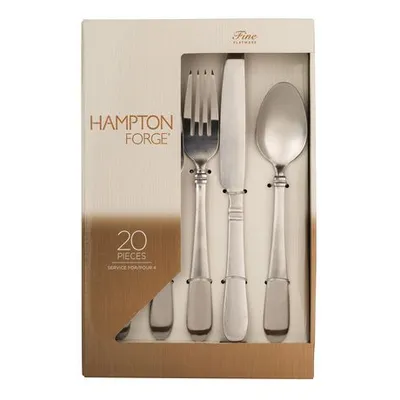 Hampton Forge Concierto Satin Flatware Set Silver