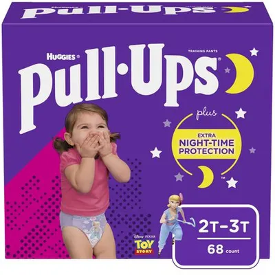 Boys' Night-Time Potty Training Pants, 3T-4T, 60 units – Pull-Ups