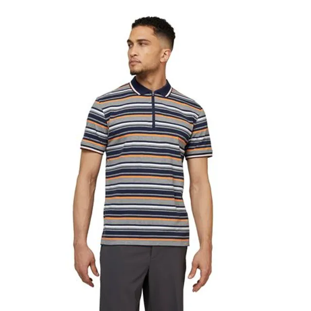 NIKE Toronto Blue Jays Nike Rewind Stripe Polo T Shirt