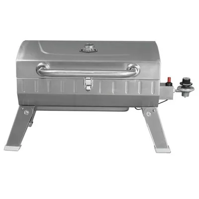 Expert Grill 10,000 Btu Portable Gas Grill, Stainless Steel, Gbt1754w-C Stainless Steel