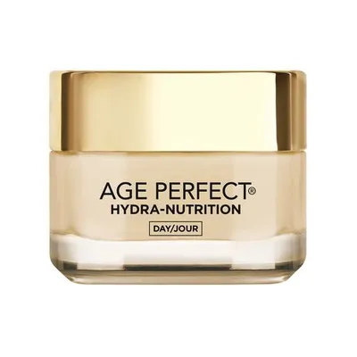 L'or Al Paris Age Perfect Hydra-Nutrition Day Face Cream Moisturizer, With Calcium + Precious Oils, Very Dry Skin, Anti- 0