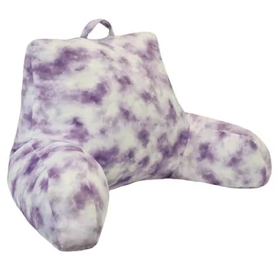 Hometrends Tie-Dye Sherpa Bedrest Cushion 20" X 22" In Lilac Lilac