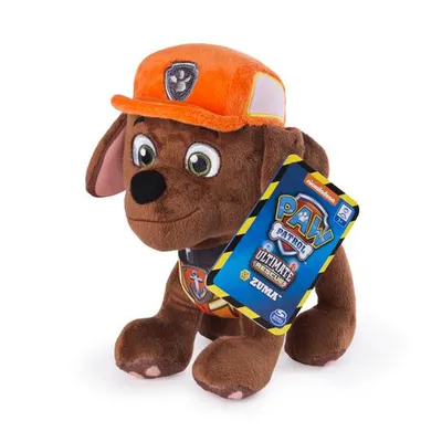Paw Patrol, 8 Inch Ultimate Rescue Construction Zuma Plush, For Ages 3 And Up