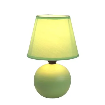 Simple Designs Mini Ceramic Globe Table Lamp Unisex