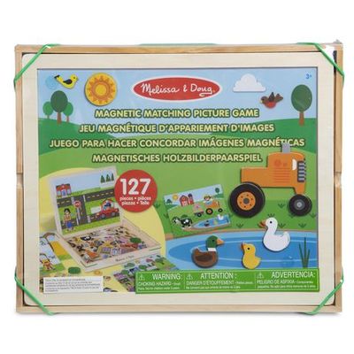 Melissa & Doug 12-Piece Magnetic Fish Wooden Fishing Game With