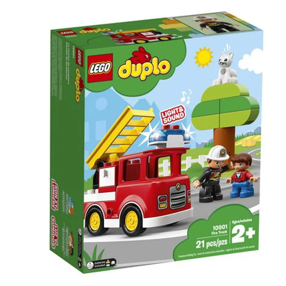 Lego Duplo Town Fire Truck 10901 Building Blocks (21 Piece) Multi