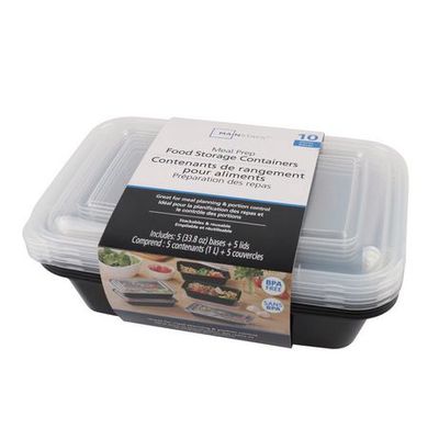 Mainstays 92 Piece Food Storage Variety Value Set, Blue Lids 